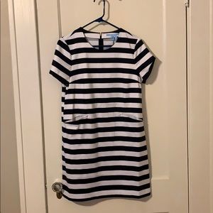Draper James striped shift dress NWT